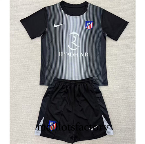 Maillot du Atletico Madrid Enfant 2025/26 Gardien De But Noir