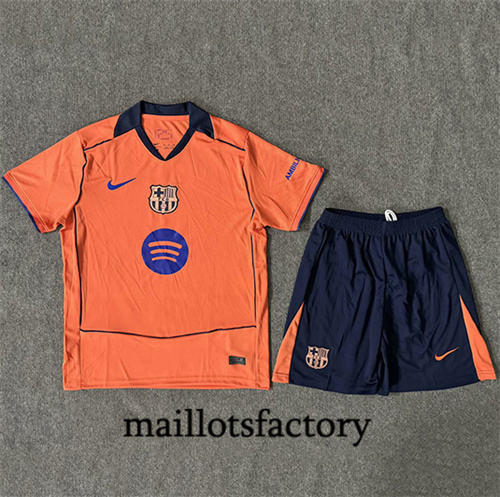 Maillot du Barcelone Enfant 2025/26 orange
