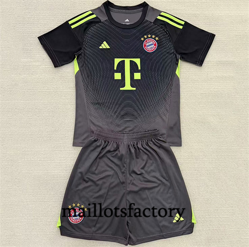 Maillot du Bayern Munich Enfant 2025/26 Gardien De But noir