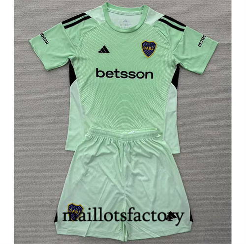 Maillot du Boca Juniors Enfant 2025/26 Gardien De But Vert