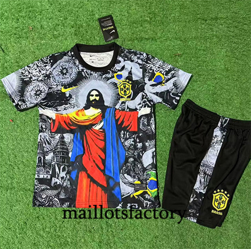 Maillot du Brésil Enfant 2025/26 Noir