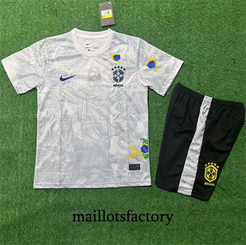Maillot du Brésil Enfant 2025/26 Special Gris