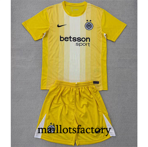 Maillot du Inter Milan Enfant 2025/26 Gardien De But Jaune