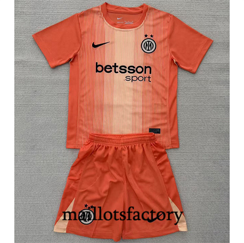 Maillot du Inter Milan Enfant 2025/26 Gardien De But orange
