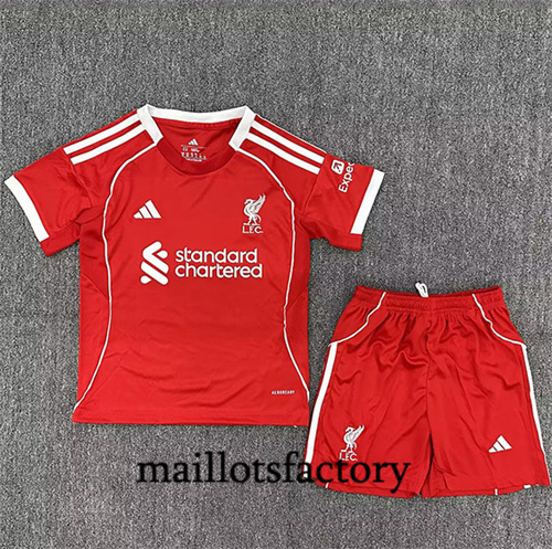 Maillot du Liverpool Enfant 2025/26 Domicile