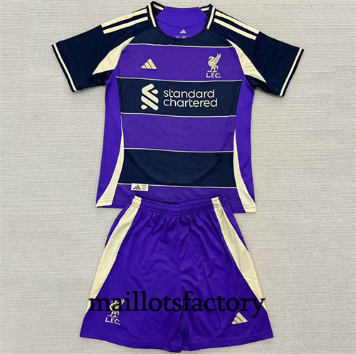 Maillot du Liverpool Enfant 2025/26 Pourpre