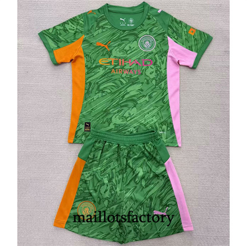 Maillot du Manchester City Enfant 2025/26 Gardien de but Vert