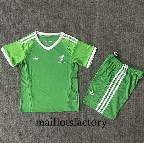 Maillot du Mexique Enfant 2025/26 Gardien De But Coupe d'Or Vert