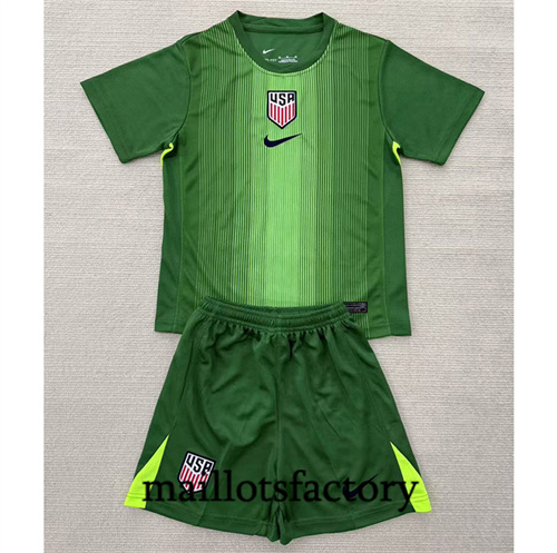 Maillot du États-Unis Enfant 2025/26 Gardien De But Vert