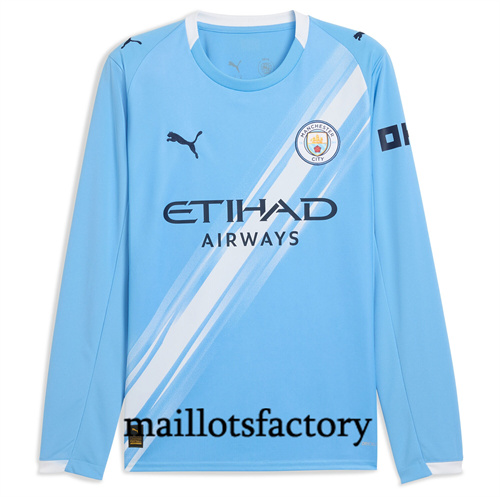 Maillot du Manchester City 2025/26 Domicile Manche Longue