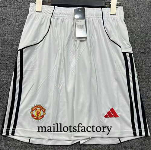 Maillot du Manchester United Short 2025/26 Domicile