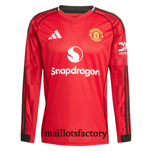Maillot du Manchester United 2025/26 Domicile Manche Longue