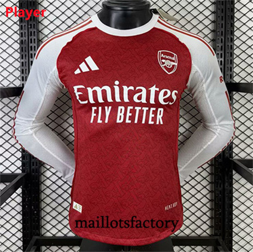 Maillot du Player Arsenal 2025/26 Domicile Manche Longue
