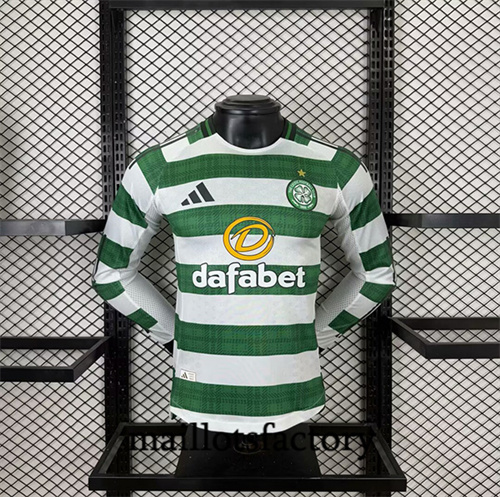 Maillot du Player Celtic 2025/26 Domicile Manche Longue
