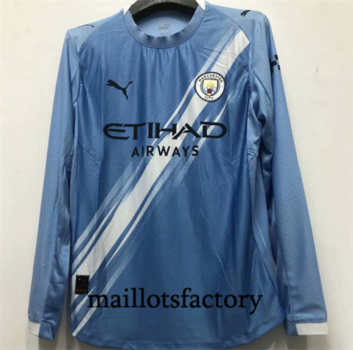 Maillot du Player Manchester City 2025/26 Domicile Manche Longue