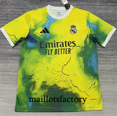 Maillot du Real Madrid 2025/26 Training Jaune/Vert