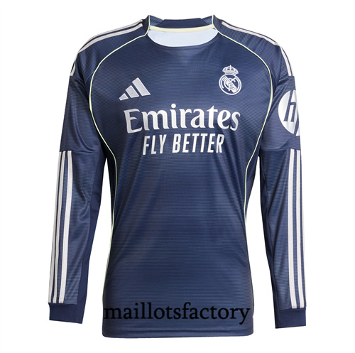 Maillot du Real Madrid 2025/26 Exterieur Manche Longue