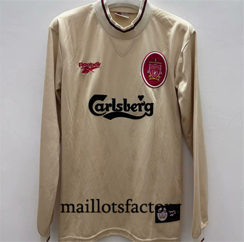 Maillot du Retro Liverpool 1996-97 Exterieur Manche Longue