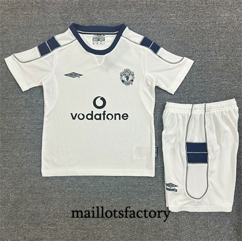 Maillot du Retro Manchester United Enfant 2001-03 Exterieur