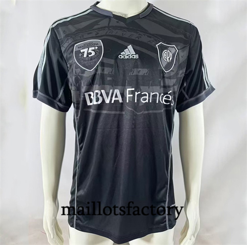 Maillot du Retro River Plate noir 75e 2013-14 Anniversaire