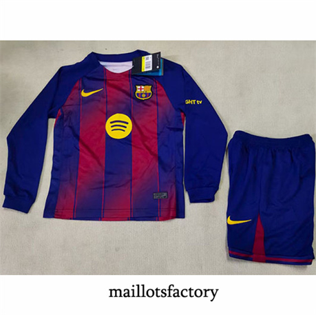 Maillot du Barcelone Enfant 2025/26 2025/26 Domicile Manche Longue