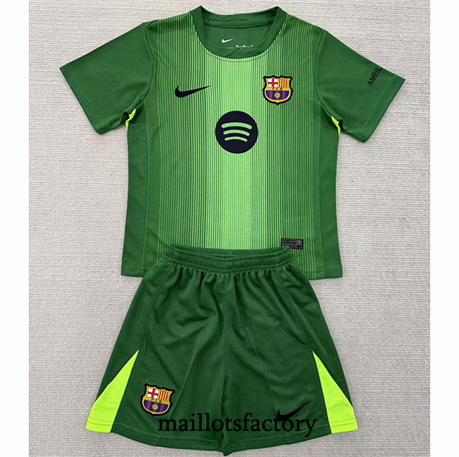 Maillot du Barcelone Enfant 2025/26 Gardien de but Vert