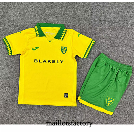 Maillot du Norwich City Enfant 2025/26 Domicile