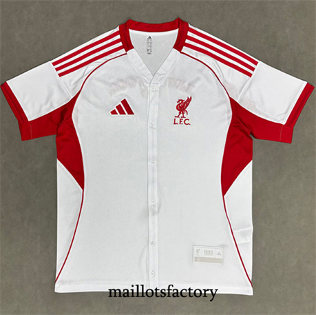 Maillot du Liverpool 2025/26 base-ball Blanc