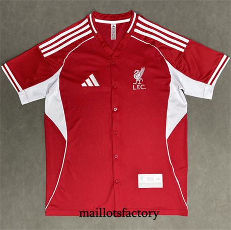 Maillot du Liverpool 2025/26 base-ball Rouge