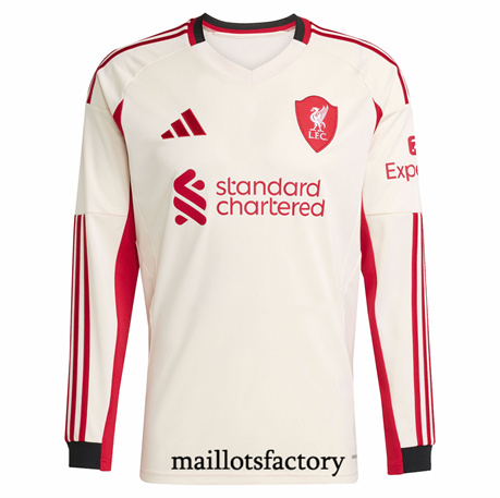 Maillot du Liverpool 2025/26 2025/26 Exterieur Manche Longue 202025/26