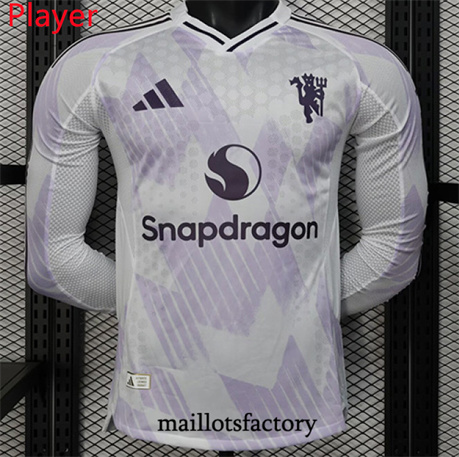 Maillot du Player Manchester United 2025/26 Exterieur Manche Longue