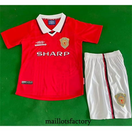 Maillot du Retro Manchester United Enfant 1999-00 Domicile