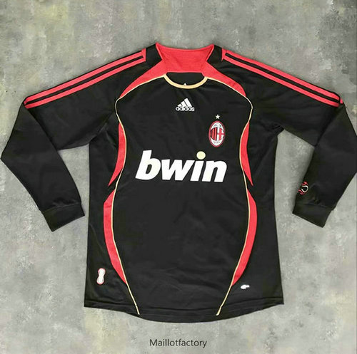 Vente Retro Maillot du AC Milan 2006 Manche Longue Third