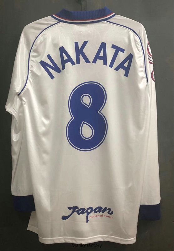 Achetez Retro Maillot du Japon 1998 Manche Longue Exterieur 8 NAKATA