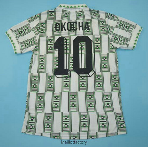 Vente Retro Maillot du Nigéria Coupe du Monde 1994 Domicile (10 OKOCHA)