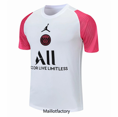 Achat Maillot du Paris PSG Entrainement 2021/22 Rose/Blanc
