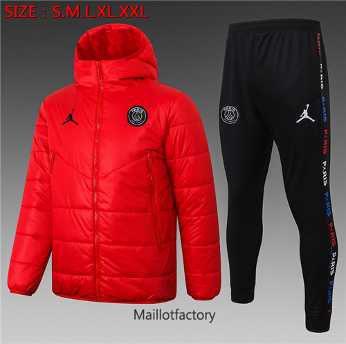 Achat Doudoune de foot Jordan PSG 2020/21 Rouge