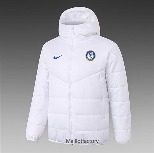 Achat Veste foot Doudoune Chelsea 2020/21 Blanc