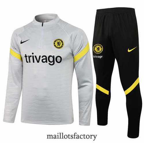 Site Survetement du foot Chelsea 2021/22 Gris clair