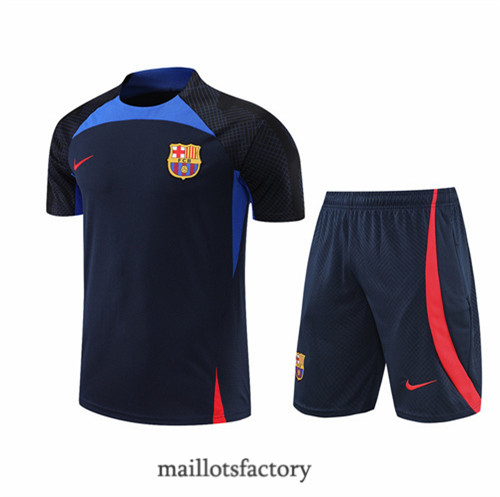 Achat Kit d'entrainement Maillot du Barcelone + Short 2022/23 Bleu Marine y787
