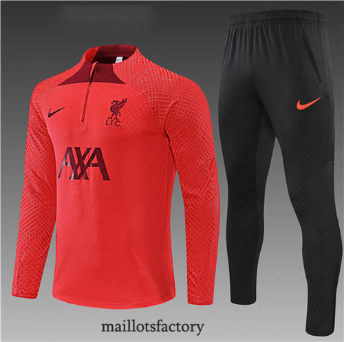 Achat Survetement Enfant du foot Player Liverpool 2022/23 Rouge/Noir y701