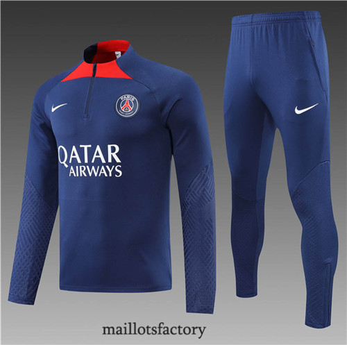 Achat Survetement Enfant du foot Paris PSG 2022/23 Bleu Marine y678