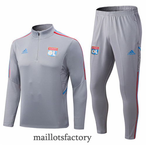 Achat Survetement du foot Lyon 2022/23 Gris y463
