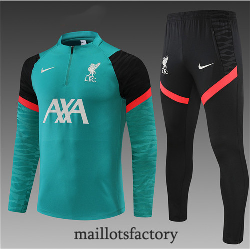 Achat Survetement Enfant du foot Liverpool 2022/23 Vert Y1315