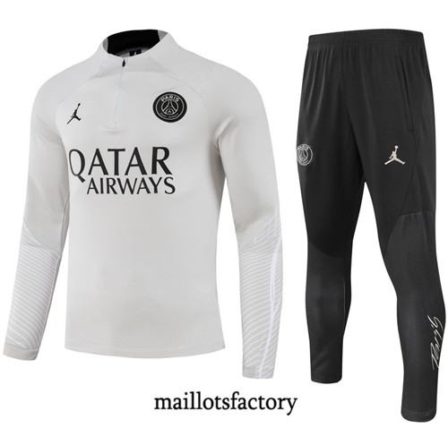 Survetement Paris PSG 2023/24 Blanc factory 319