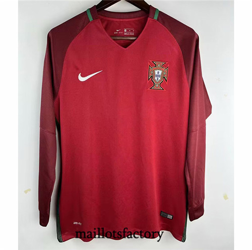 Achat Maillot du Retro Portugal 2016 Domicile Manche Longue