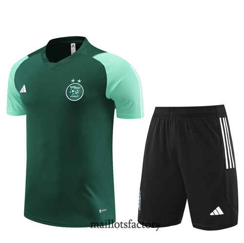 Kit d'entrainement Maillot du Algérie Enfant + Short 2023/24 Vert factory 0415