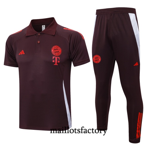 Prix Maillot d'entrainement Bayern Munich polo 2024/25 brun Kit