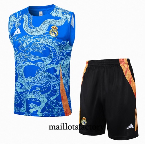 Site Maillot d'entrainement Real Madrid Debardeur 2024/25 Bleu Kit