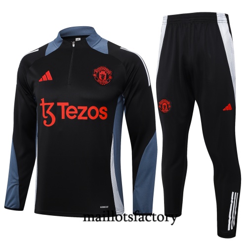 Nouveau Survetement Enfant Manchester United 2024/25 noir